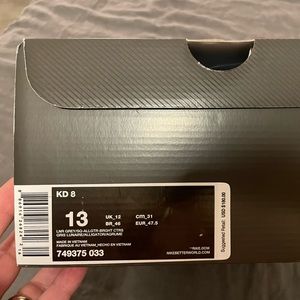 Nike KD 8 Easy Euro Size 13